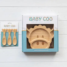 Load image into Gallery viewer, Baby Coo Bamboo Suction Plate for kids