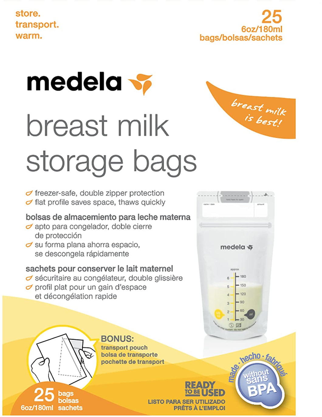 Breast Milk Storage Bags (100 bags)