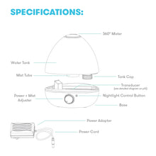 Load image into Gallery viewer, BreatheFrida 3-in-1 Humidifier Diffuser Nightlight from Frida Baby