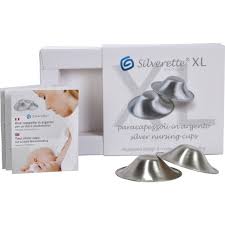 Silverette - Silver Nipple Nursing Cups - XL Size