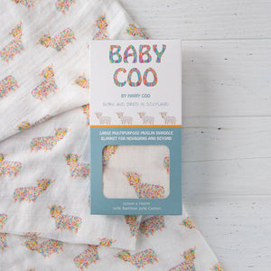 Baby Coo Large Multipurpose Muslin Swaddle Blanket