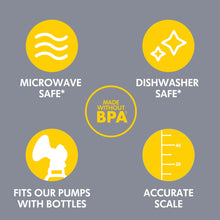 Load image into Gallery viewer, Medela Breast Milk Collection and Storage Bottles with Solid Lids - 6pk/5oz
