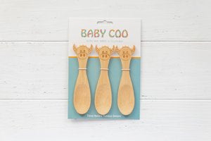 Baby Coo Natural Bamboo Spoons from Hairy Coo