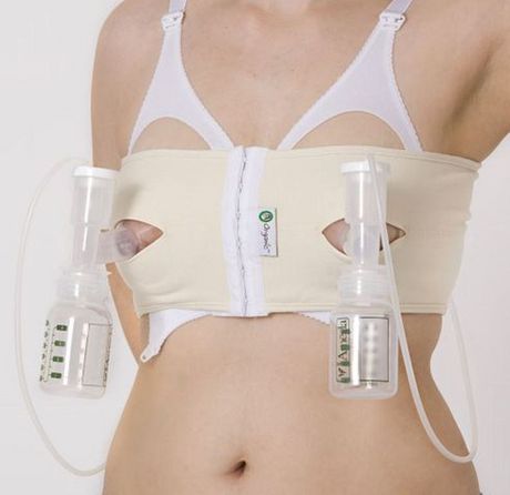 PumpEase hands-free pumping bra … (Small, Organic)
