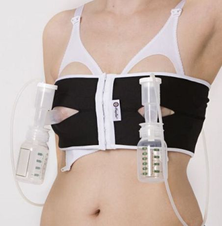 Pumping Bra, Upgraded Back Zipper Adjustable Breast-pumps Holding